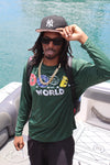 D.O.P.E.™️ World Paisley performance tee - Forest Green