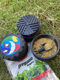 DOPE World “Takeover” toothless herb grinder - Black Runtz