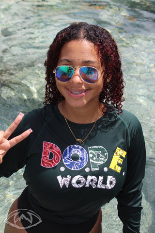 D.O.P.E.™️ World Paisley performance tee - Forest Green