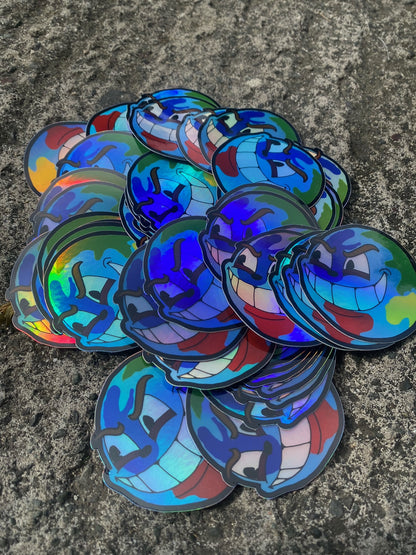 DOPE WORLD "Takeover" - holographic sticker